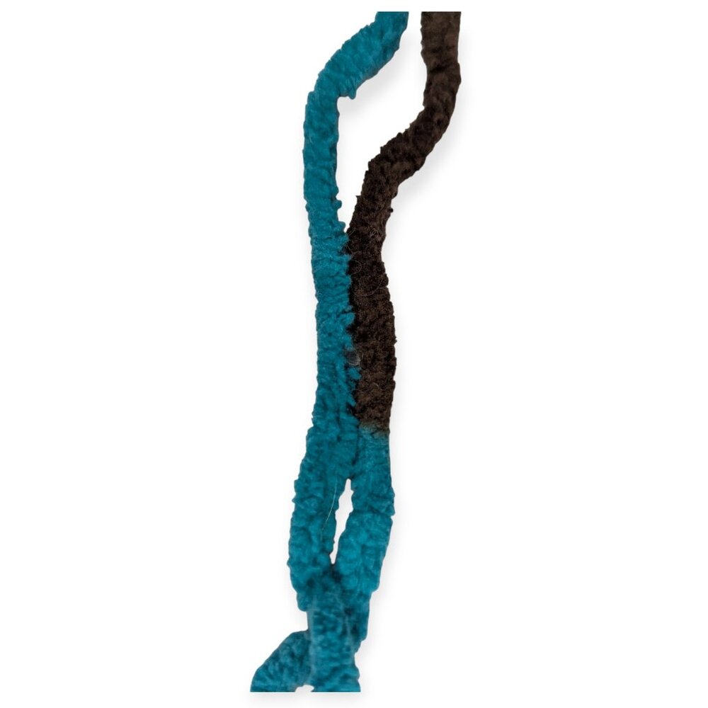 Bernat Blanket Yarn 100% Polyester Teal & Brown Mallard Woods - Picture 3 of 3